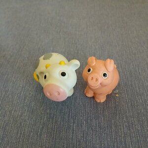 Tonka Pig & Cow Figures x 2 Used